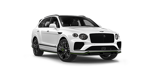 Bentley Hatfield Bentley Bentayga Speed SUV in Snow Quartz Pearlescent white paint